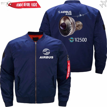 AIRBUS A330 IAE V2500 ENGINE Ma-1 Bomber Jacket Flight Jacket Aviator Jacket THE AV8R